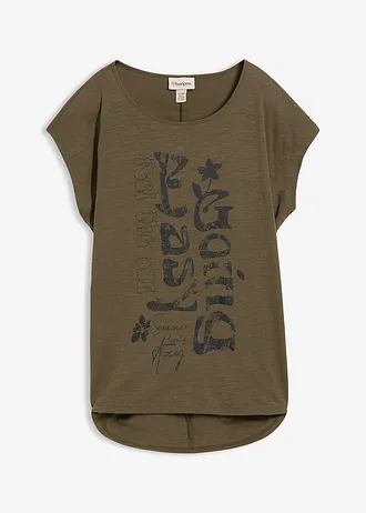 Bluză tricot lungă din bumbac organic 100%