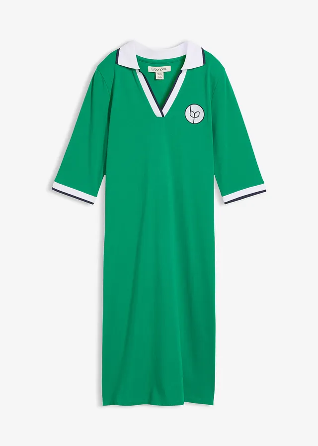 Polojurk van katoen • edelsteengroen • bonprix online shop