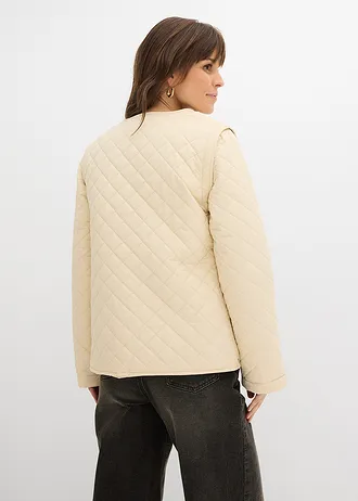 6-in1 zwangerschaps-/overgangsjas en bodywarmer met draaginzet • beige • bonprix online shop