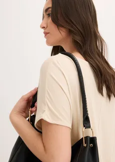 T-shirt doux en viscose extensible • sable clair • Boutique bonprix