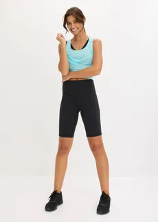 Sport biciklisnadrág pamut hatású felülettel • fekete • bonprix áruház