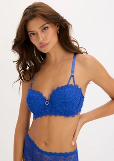 Balconette bh met oriëntaalse kant • kobaltblauw • bonprix online shop
