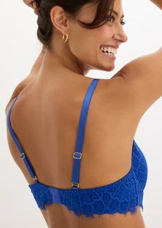 Balconette bh met oriëntaalse kant • kobaltblauw • bonprix online shop