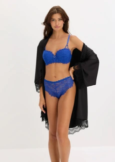 Shorty string avec dentelle orientale • bleu cobalt • Boutique bonprix