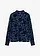 Licht transparante longsleeve, Kleur: donkerblauw