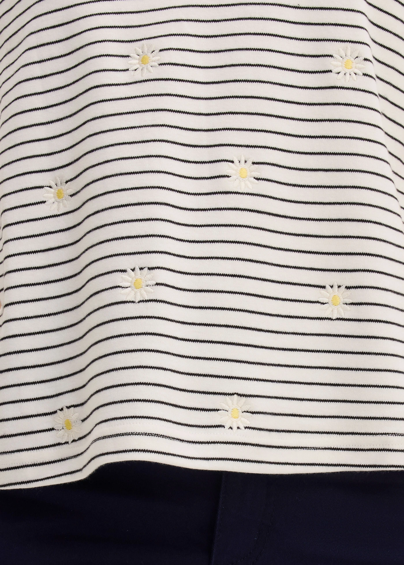 Gestreept T-shirt van puur katoen • wolwit/zwart gestreept • bonprix online shop