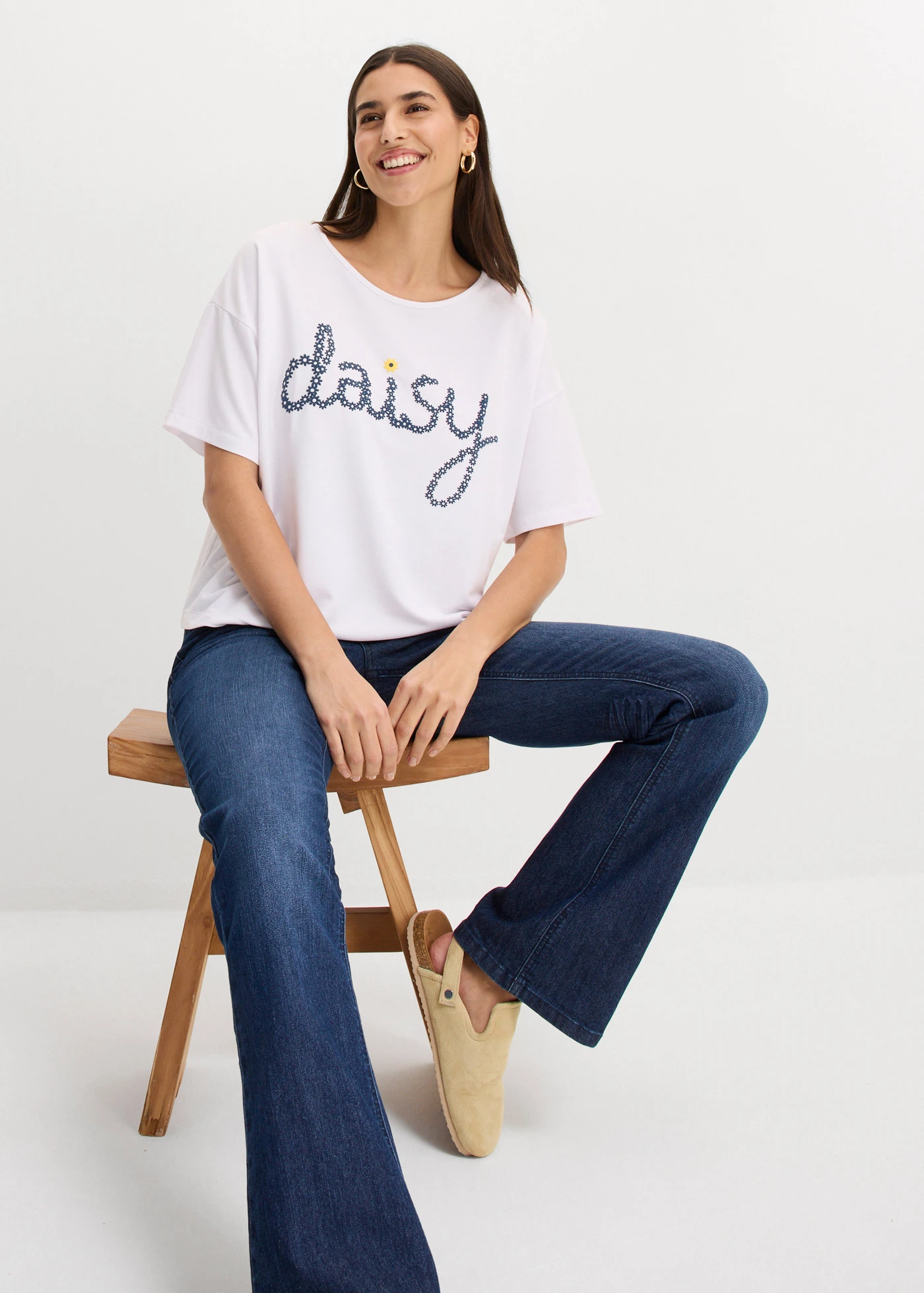 Lichte sweater van viscose mix • wit • bonprix online shop