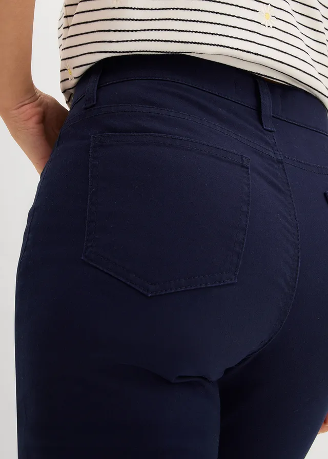Capri broek met een comfortabele band • donkerblauw • product-page.page-title-suffix