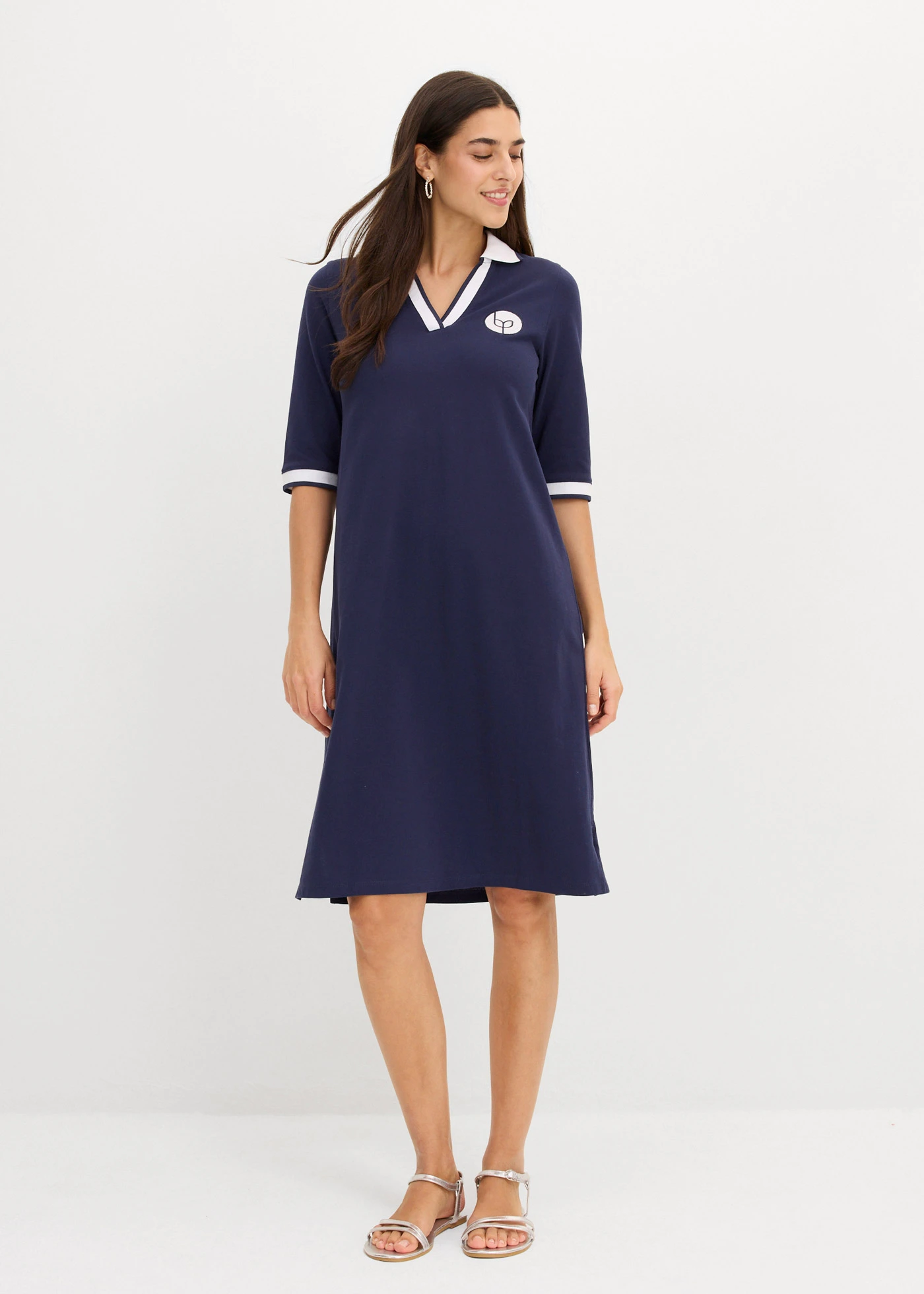 Robe polo 100% coton • bleu foncé • Boutique bonprix