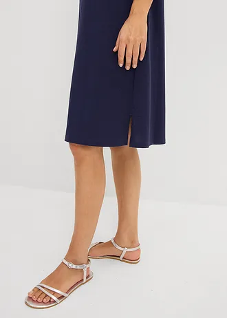 Rochie cu guler polo, din bumbac 100% • bleumarin • magazin bonprix