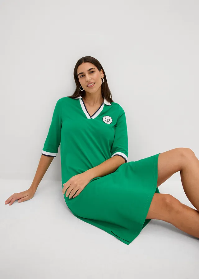 Robe polo 100% coton • vert aventurine • product-page.page-title-suffix