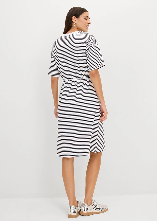 Robe en jersey 100% coton • bleu foncé-blanc rayé • product-page.page-title-suffix