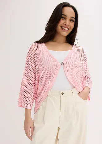 Ajour vest, Kleur: lichtroze