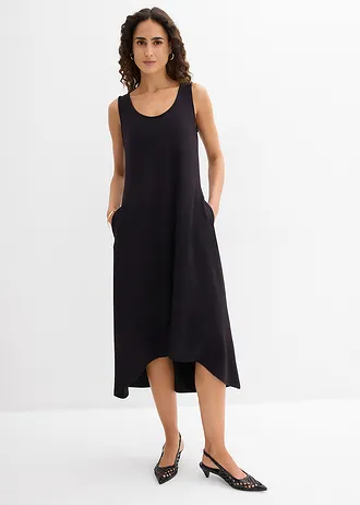 Robe en jersey fluide, Couleur: noir
