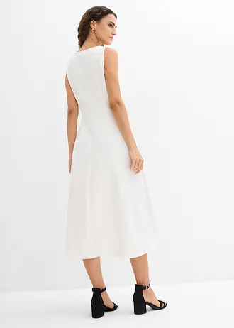 Rochie din jerse din mix fluid cu viscoză • ecru • magazin bonprix