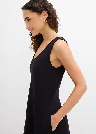 Robe en jersey fluide • noir • Boutique bonprix