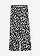 Broek van soepele viscose met print, Kleur: zwart/wit