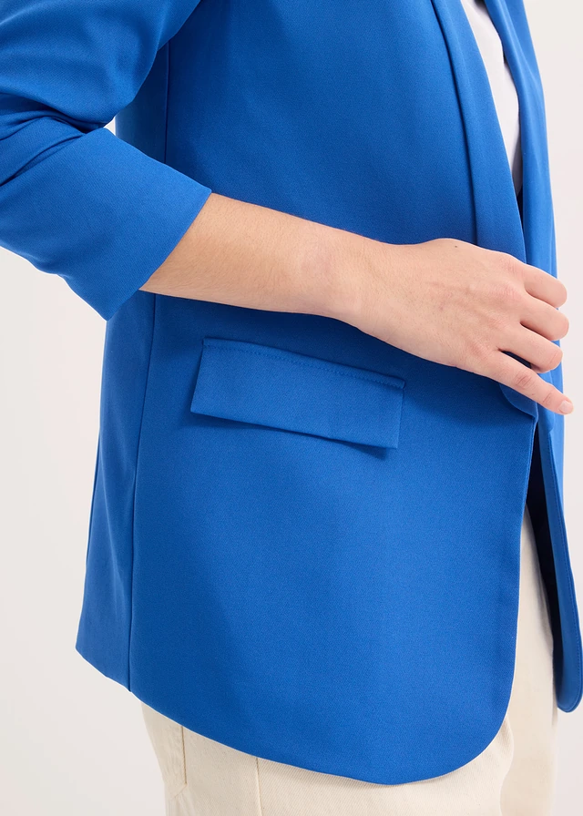Blazer met plooitjes • arctisch blauw • product-page.page-title-suffix