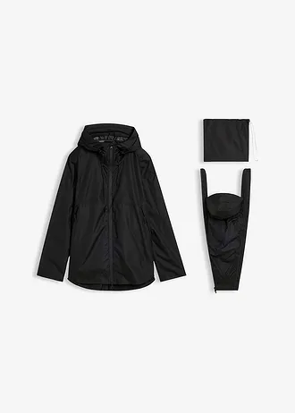 Veste de grossesse ultra-légère imperméable et coupe-vent, fonction portage • noir • Boutique bonprix