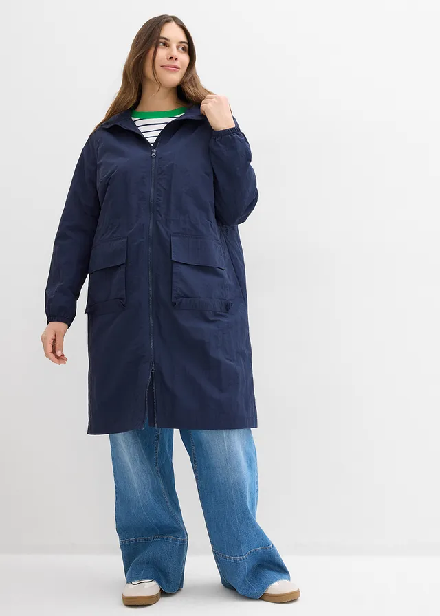 Parka légère et déperlante, Couleur: bleu foncé