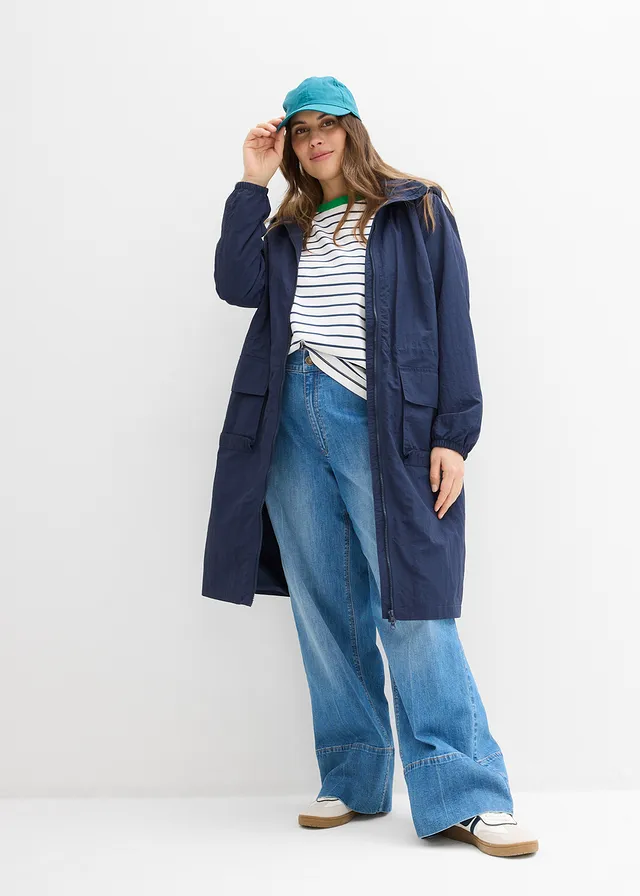 Parka légère et déperlante, Couleur: bleu foncé