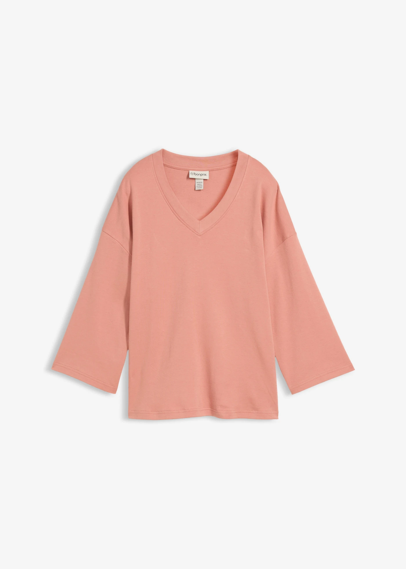 T-shirt 100% coton • marron poudré • Boutique bonprix