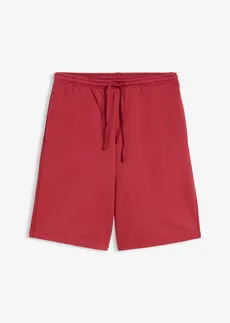 Bermude casual din bumbac organic 100% • roșu-cireașă • magazin bonprix