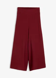 Jupe-culotte en viscose mélangée, Couleur: rouge rubis