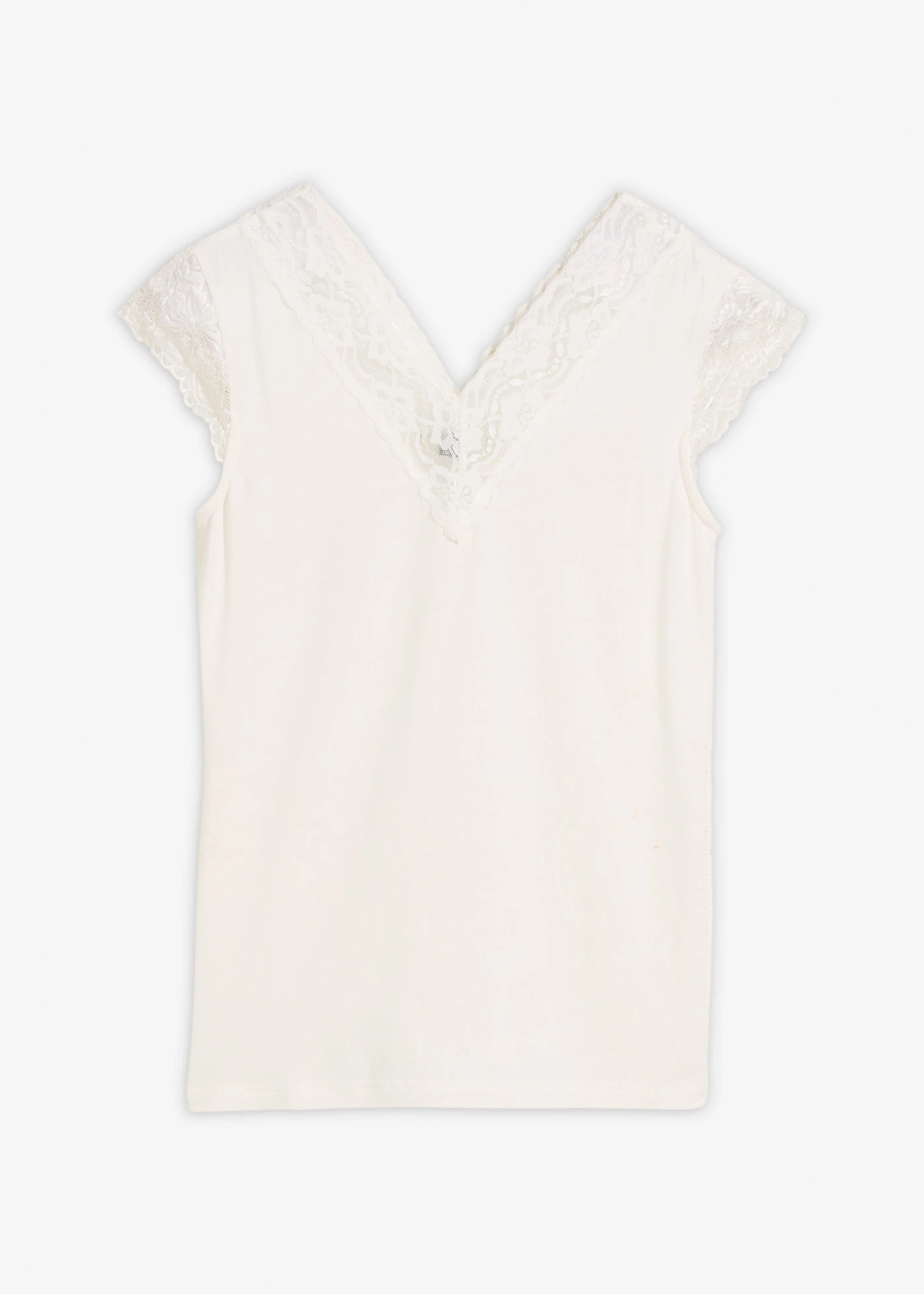 T-shirt doux en viscose extensible • ecru • Boutique bonprix