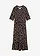 Robe midi en jersey viscose, Couleur: noir floral
