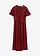 Robe midi en satin irisé, Couleur: rouge rubis
