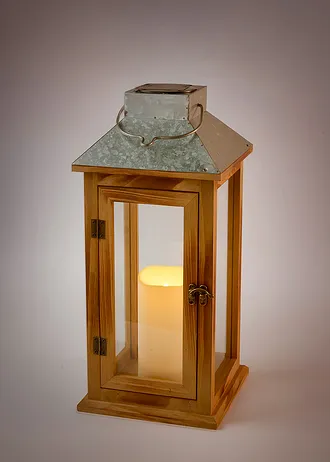 Lanterne solaire, Couleur: ecru