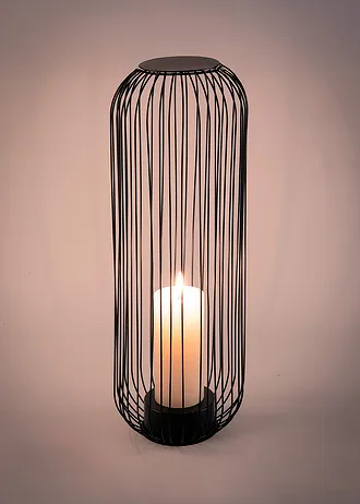 Metalen kaarsenhouder • zwart • bonprix online shop