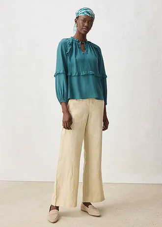 Tuniek met zijde • pepergroen • bonprix online shop