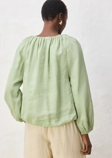 Tunique en ramie • vert pâle • Boutique bonprix