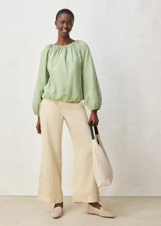 Tunique en ramie • vert pâle • Boutique bonprix