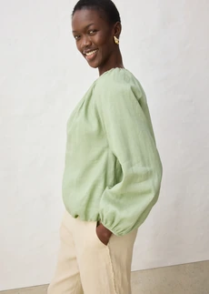 Tunique en ramie • vert pâle • Boutique bonprix