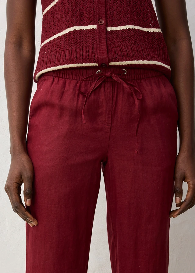 Broek van puur linnen • robijnrood • product-page.page-title-suffix