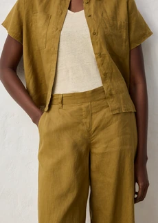 Jupe-culotte 100% lin • vert nature • Boutique bonprix