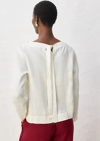 Tuniek van puur linnen, Kleur: wolwit