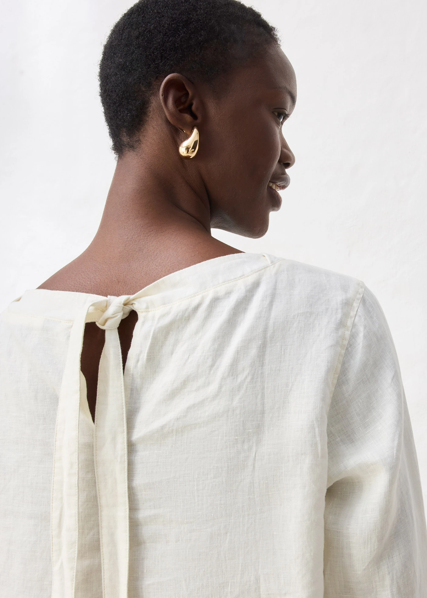 Tunique 100% lin • ecru • Boutique bonprix