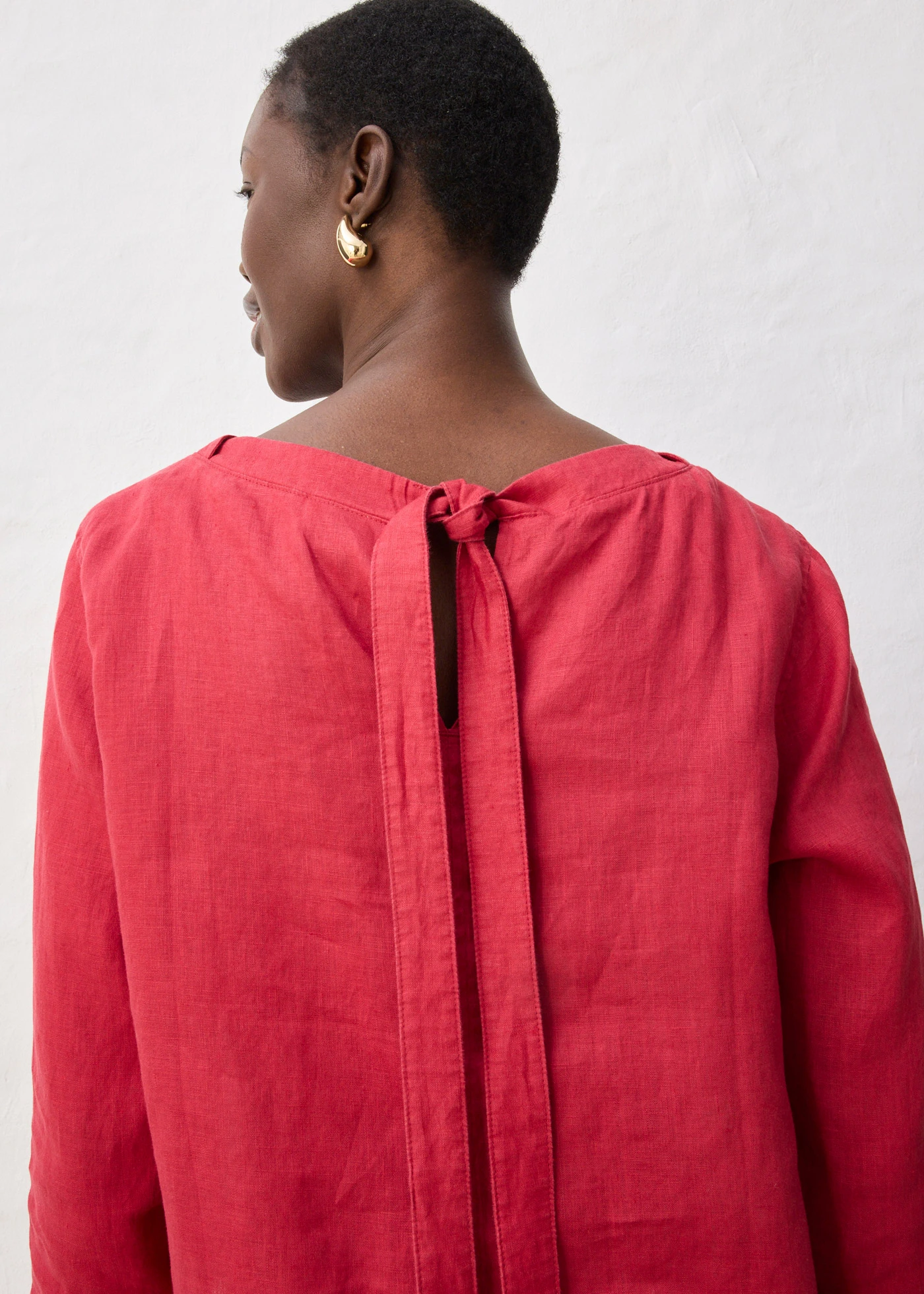 Tunique 100% lin • rouge cerise • Boutique bonprix