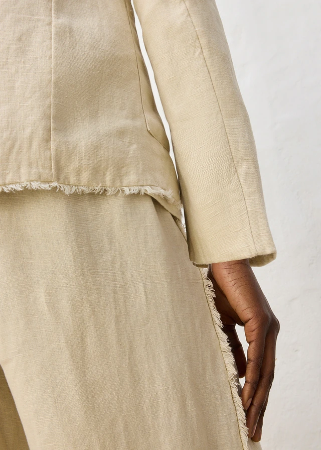 Blazer van puur linnen • lichtsand • product-page.page-title-suffix