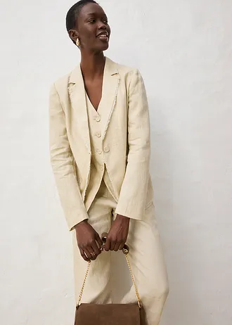 Blazer 100% lin • sable clair • Boutique bonprix