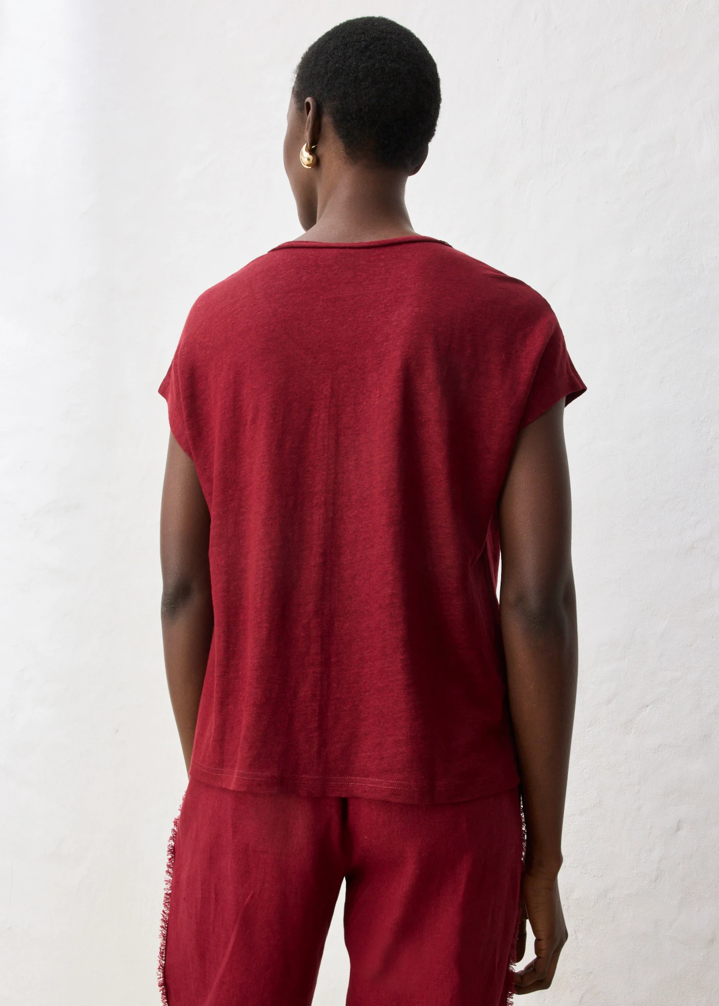 Shirt van puur linnen • robijnrood • bonprix online shop