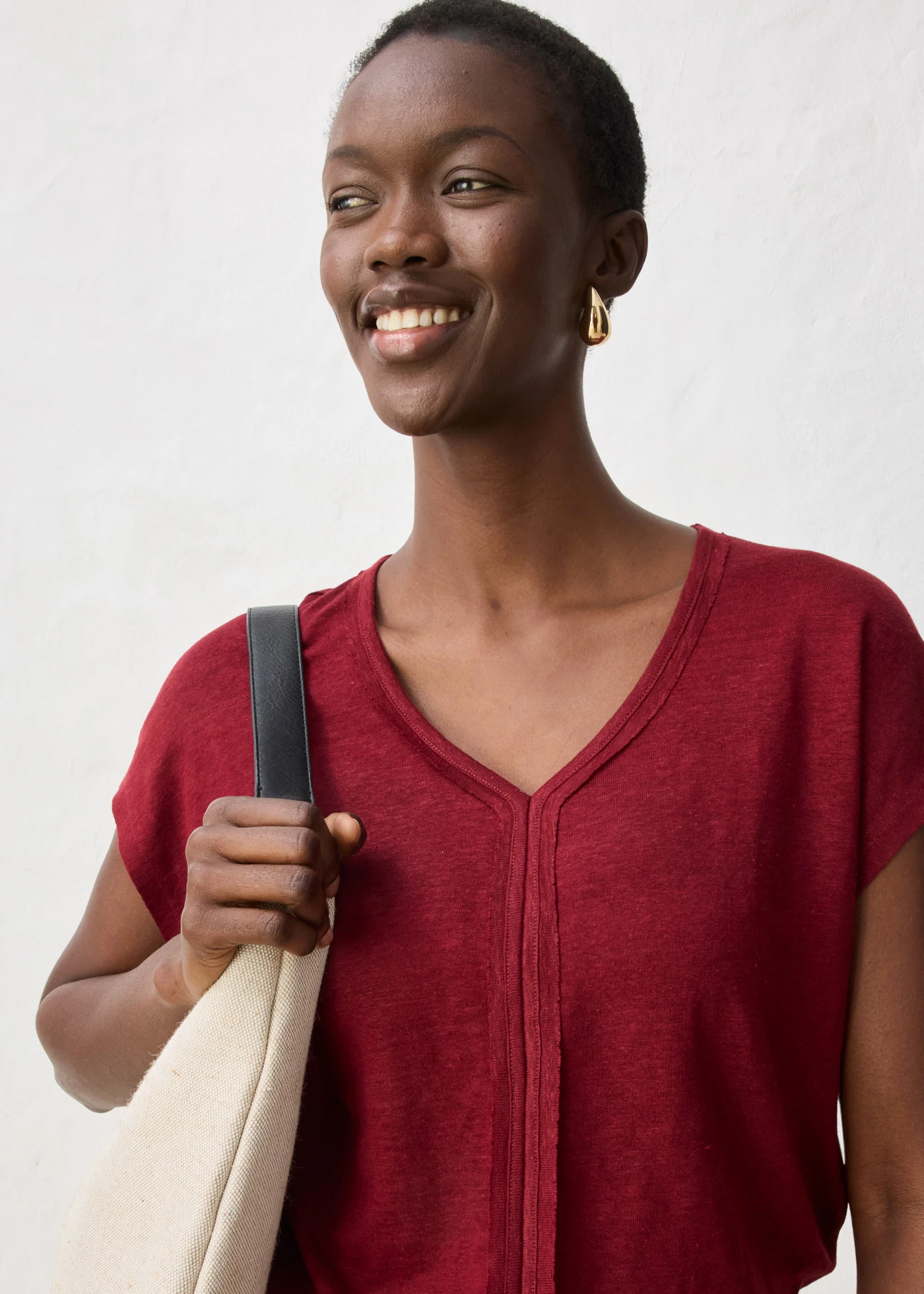 Shirt van puur linnen • robijnrood • bonprix online shop