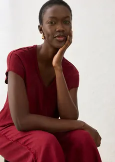 T-shirt 100% lin • rouge rubis • Boutique bonprix