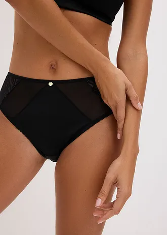 Chilot maxi cu mesh • negru • magazin bonprix