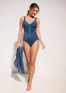 Costum de baie cu paspoal • albastru profund/turcoaz marin • magazin bonprix