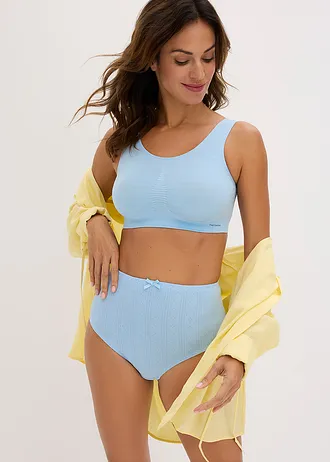 Lot de 2 brassières sans coutures Feel Comfort • 2x bleu clair • Boutique bonprix